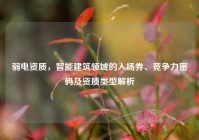 弱电资质，智能建筑领域的入场券、竞争力密码及资质类型解析