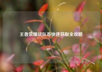 王者荣耀战队币快速获取全攻略