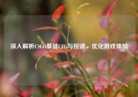 深入解析CSGO基础CFG与按键，优化游戏体验