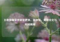 王者荣耀荣誉勋章更换，新体验、策略优化与时间揭秘