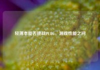 轻薄本能否挑战PUBG，游戏性能之问