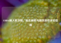 COD16刷人机攻略，能否刷枪与高效游戏体验指南