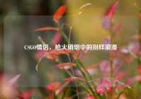 CSGO情侣，枪火硝烟中的别样浪漫