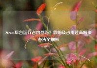 Steam后台运行占内存吗？影响及占用过高解决办法全解析