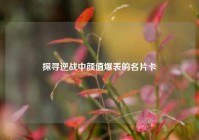探寻逆战中颜值爆表的名片卡