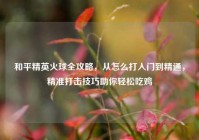 和平精英火球全攻略，从怎么打入门到精通，精准打击技巧助你轻松吃鸡