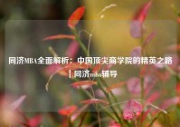 同济MBA全面解析：中国顶尖商学院的精英之路｜同济mba辅导