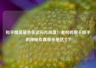 和平精英蓝色幸运符方向盘！老司机爱不释手的神秘专属原来是这个？
