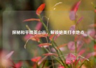 探秘和平精英山谷，解锁绝美打卡地点