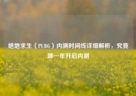 绝地求生（PUBG）内测时间线详细解析，究竟哪一年开启内测