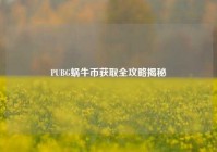 PUBG蜗牛币获取全攻略揭秘