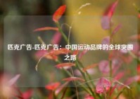 匹克广告-匹克广告：中国运动品牌的全球突围之路