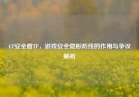 CF安全盾TP，游戏安全隐形防线的作用与争议解析