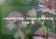 LOL鼠标调试全攻略，玩转游戏，操作手感拉满的关键一步