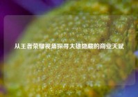 从王者荣耀视角探寻大雄隐藏的商业天赋