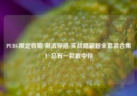 PUBG限定收藏/潮流穿搭/实战隐蔽超全套装合集！总有一款戳中你