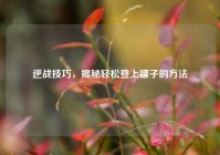 逆战技巧，揭秘轻松登上罐子的方法