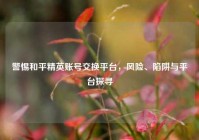 警惕和平精英账号交换平台，风险、陷阱与平台探寻