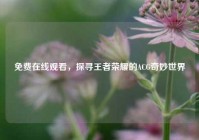免费在线观看，探寻王者荣耀的ACG奇妙世界