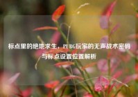 标点里的绝地求生，PUBG玩家的无声战术密码与标点设置位置解析