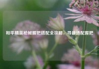 和平精英枪械握把搭配全攻略，寻最适配握把