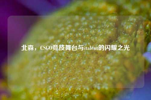 北森，CSGO竞技舞台与italent的闪耀之光