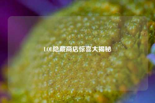 LOL隐藏商店惊喜大揭秘