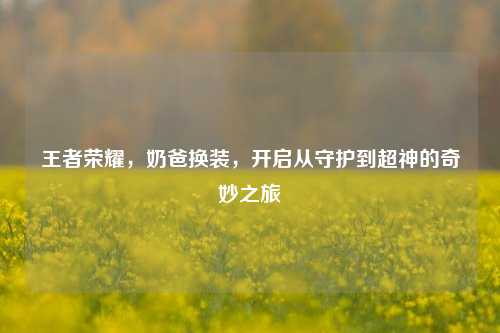 王者荣耀，奶爸换装，开启从守护到超神的奇妙之旅