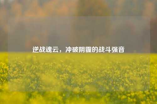 逆战魂云，冲破阴霾的战斗强音