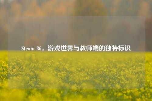Steam 86,游戏世界与教师端的独特标识