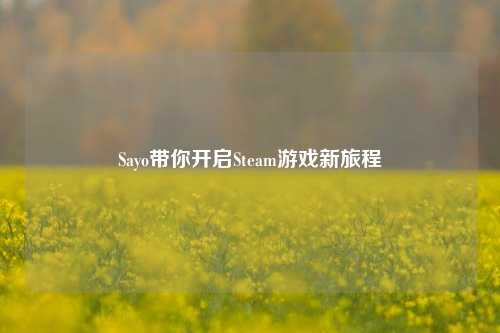 Sayo带你开启Steam游戏新旅程