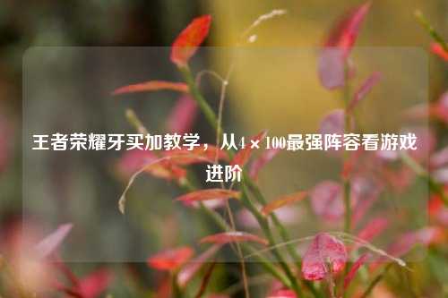 王者荣耀牙买加教学，从4×100最强阵容看游戏进阶
