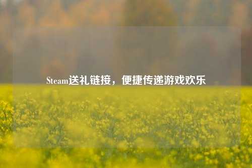 Steam送礼链接,便捷传递游戏欢乐