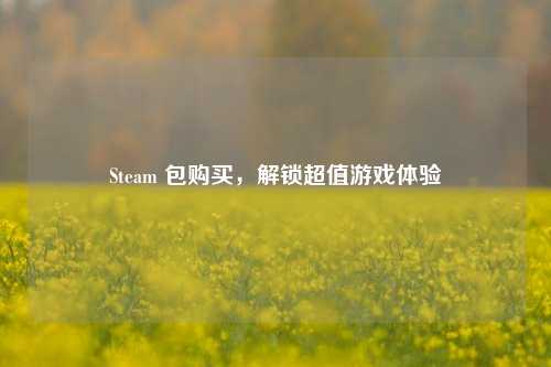 Steam 包购买,解锁超值游戏体验