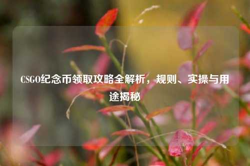 CSGO纪念币领取攻略全解析,规则、实操与用途揭秘