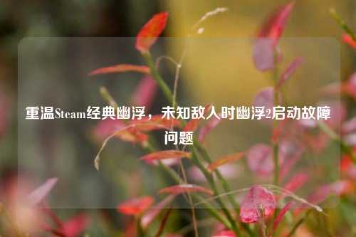 重温Steam经典幽浮,未知敌人时幽浮2启动故障问题
