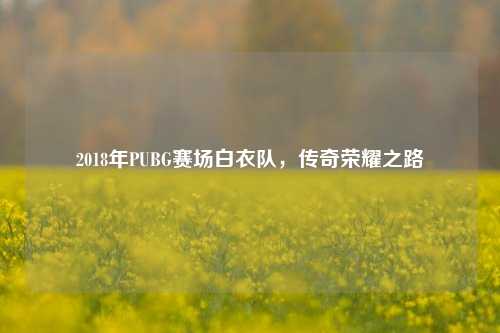 2018年PUBG赛场白衣队,传奇荣耀之路