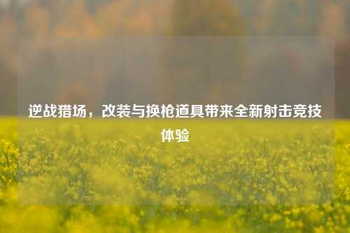 逆战猎场,改装与换枪道具带来全新射击竞技体验