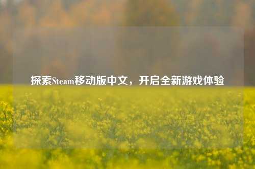 探索Steam移动版中文，开启全新游戏体验