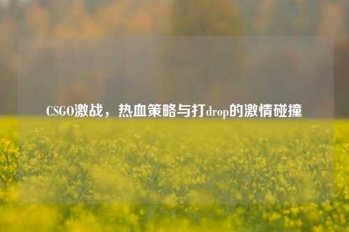 CSGO激战,热血策略与打drop的激情碰撞
