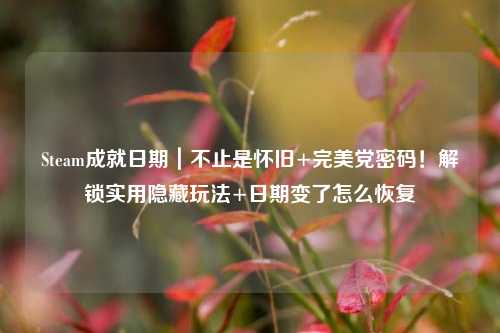 Steam成就日期|不止是怀旧+完美党密码!解锁实用隐藏玩法+日期变了怎么恢复