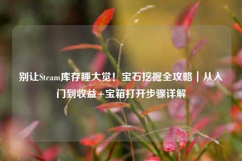 别让Steam库存睡大觉!宝石挖掘全攻略|从入门到收益+宝箱打开步骤详解