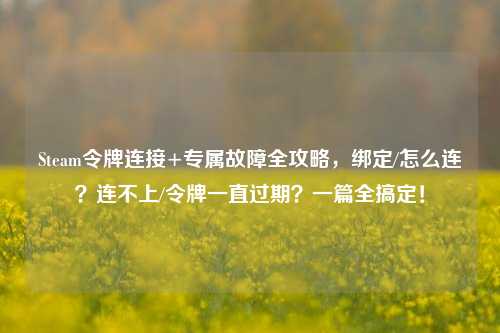 Steam令牌连接+专属故障全攻略,绑定/怎么连?连不上/令牌一直过期?一篇全搞定!
