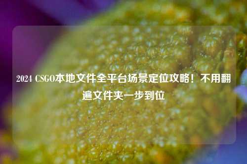 2024 CSGO本地文件全平台场景定位攻略!不用翻遍文件夹一步到位