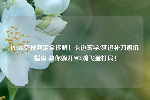 PUBG空投判定全拆解！卡边玄学/延迟补刀避坑指南 教你躲开99%鸡飞蛋打局！