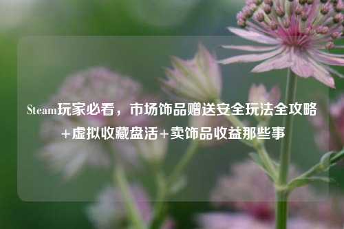 Steam玩家必看,市场饰品赠送安全玩法全攻略+虚拟收藏盘活+卖饰品收益那些事