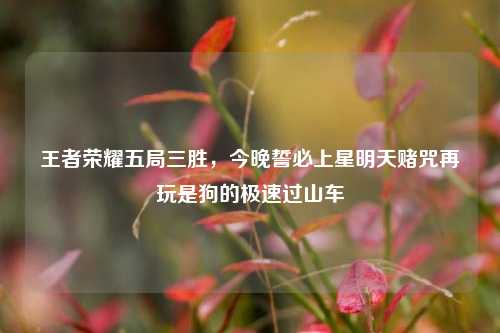 王者荣耀五局三胜，今晚誓必上星明天赌咒再玩是狗的极速过山车