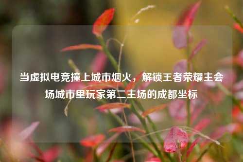 当虚拟电竞撞上城市烟火,解锁王者荣耀主会场城市里玩家第二主场的成都坐标