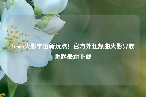 Steam火影宇宙新玩点!官方外狂想曲火影异族崛起最新下载