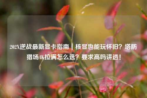 202X逆战最新显卡指南|核显也能玩怀旧?塔防猎场4K拉满怎么选?要求高吗讲透!